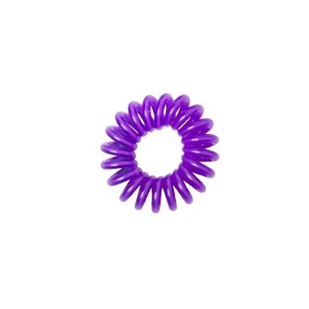 12 Bracelets ressorts, plastique,  violet