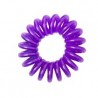 12 Bracelets ressorts, plastique, violet