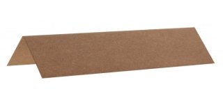 10 Rechteckiger Tischkartenhalter, 3 x 7 cm, kraft