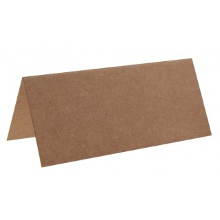 Marque place, carton, 3 x 7 cm, sachet de 10 pièces, kraft