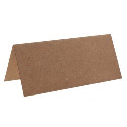 10 Rechteckiger Tischkartenhalter, 3 x 7 cm, kraft