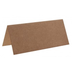 Marque place, carton, 3 x 7 cm, sachet de 10 pièces, kraft