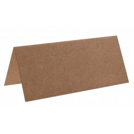 10 Rechteckiger Tischkartenhalter, 3 x 7 cm, kraft
