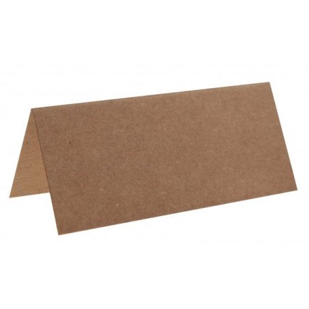 10 Rechteckiger Tischkartenhalter, 3 x 7 cm, kraft