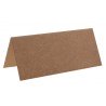 10 Rechteckiger Tischkartenhalter, 3 x 7 cm, kraft