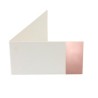 6 Etiquettes, marque-place uni bord métallisé rosa gold