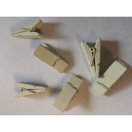 12 Pinces pyramide, ivoire, 3.5 x 1.2 cm