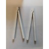 4 pinces bois, dimension 15 cm, blanc