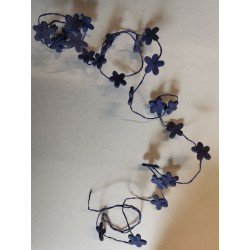 Girlande, Schaum mit kleine Blume, 1.25 m , Violett