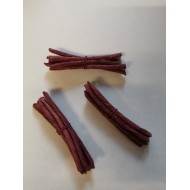 6 Fagots de corde, 7.5 cm, bordeaux