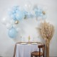 Arch-Kit mit 57 babyblauen Luftballons