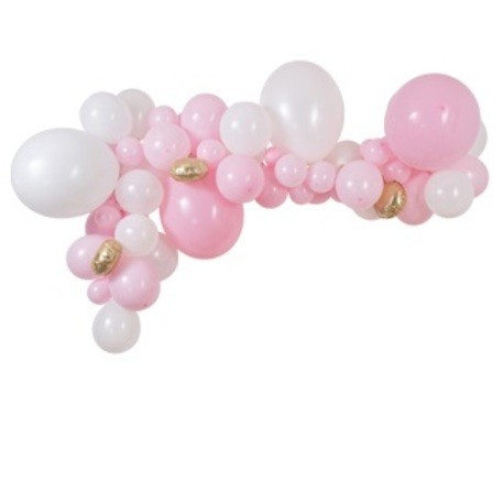 Kit arche de 57 ballons babypink