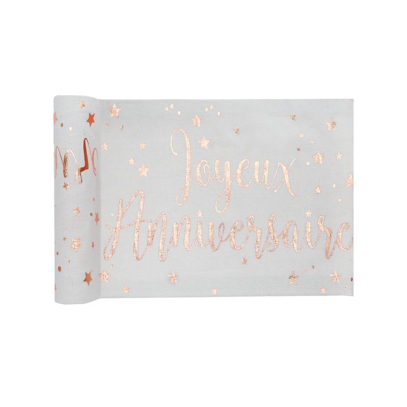 Chemin de table "Joyeux Anniversaire"