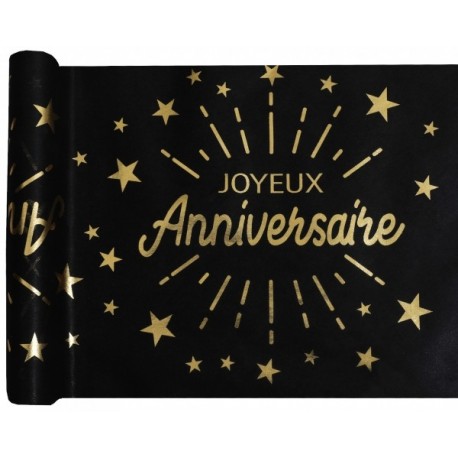 Chemin de table "Joyeux Anniversaire"