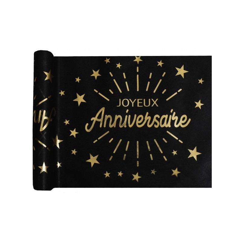 Chemin de table "Joyeux Anniversaire"