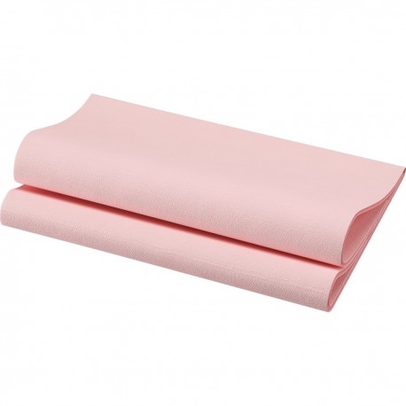 60 Serviettes Bio Dunisoft® 40 x 40 cm Rose tendre