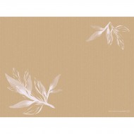 100 Organic Dunicel® Tischsets 30 x 40 cm Öko-Blätter