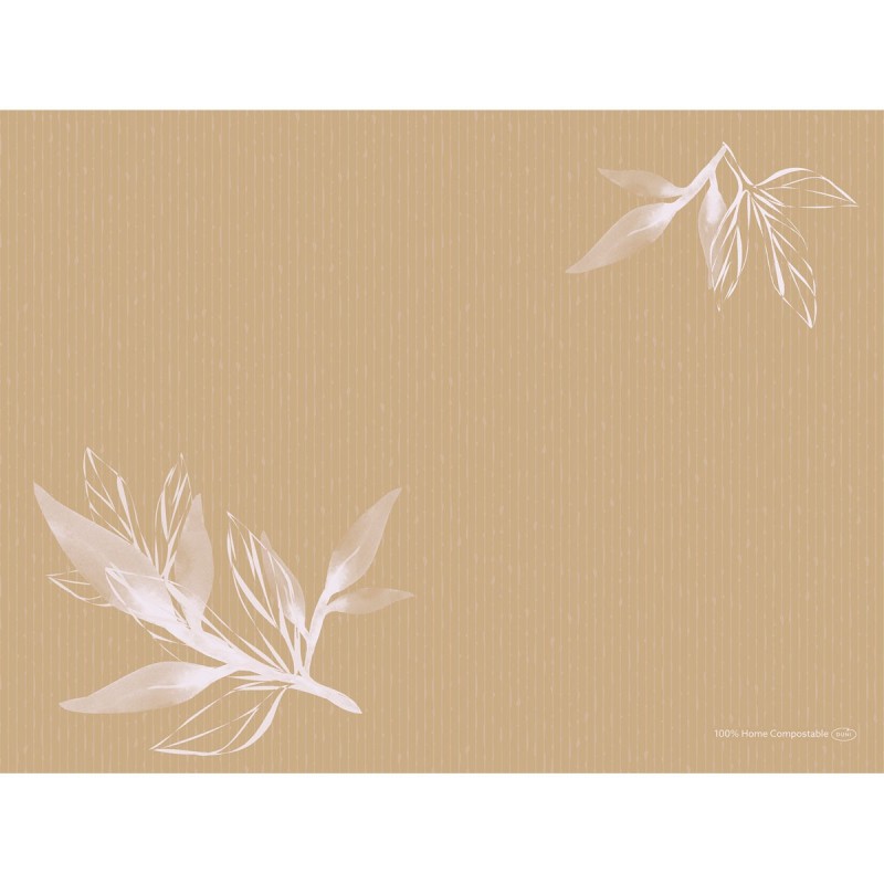 100 Tovagliette Bio Dunicel® 30 x 40 cm Foglie Eco