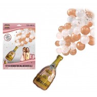 1 Kit de décoration ballons bouteille rose gold