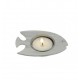 1 candeliere pesce in legno, sabbia, 10 cm x 7 cm