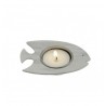 1 candeliere pesce in legno, sabbia, 10 cm x 7 cm