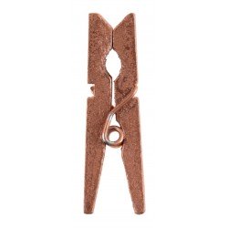 Mini clip in legno, 2,5 cm, busta da 24 pezzi, oro rosa
