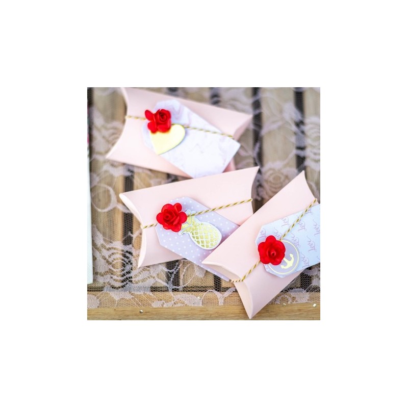 10 Contenants rose poudré 11,5 x 7 x 2,5 cm 