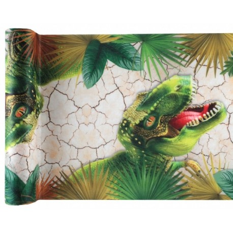 Chemin de table dinosaure, 30cm x 5m 