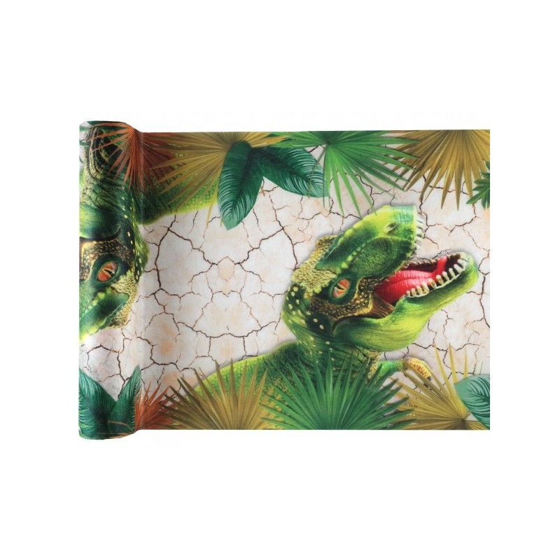 Chemin de table dinosaure, 30cm x 5m 