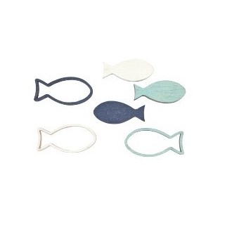 12 piantine da tavola di pesce fantasia