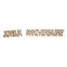 Decorazione da tavola in legno "Joyeux anniversaire", 3D, 2 elementi 20 cm x 4 cm x 0,4 cm
