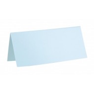 10 Rechteckiger Tischkartenhalter, 3 x 7 cm, hellblau