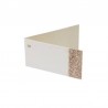 6 Etichette, segnaposto semplice con bordo in paillettes oro rosa