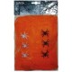 Toile d'araignée orange incl. 5 araignées 100g