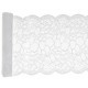 Runner da tavola in pizzo premium, bianco, 18 cm x 3 m