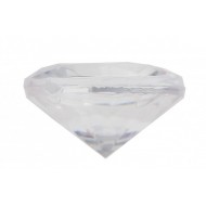 50 Petits diamants transparent, 1,2 x 0,7 cm