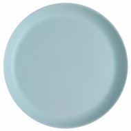 6 große Teller, Ø 27,4 cm, Schrumpfschlauch, himmelblau