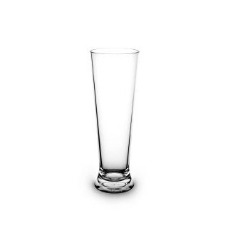 1 Verre à bière incassable et réutilisable, transparent, 33cl
