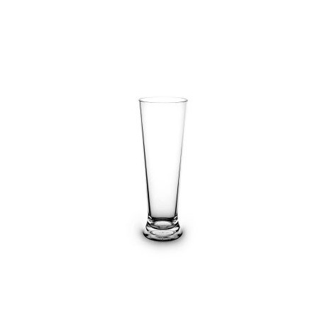 1 Verre à bière incassable et réutilisable, transparent, 33cl