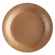 10 Assiettes Kraft, Ø 22,5cm