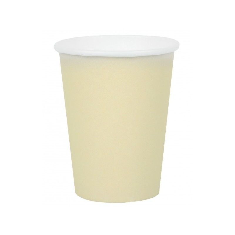 10 Rainbow Cups, Pappe, Elfenbein, ø 7,8 x 9,7 cm / 27cl