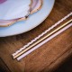22 rosa und goldene Pappstrohhalme 19,5 cm