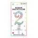 Bougie numero 2 multicolore