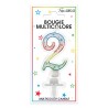 Candela numero 2 multicolore