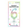Candela numero 6 multicolore