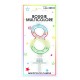 Bougie chiffre 8 multicolore