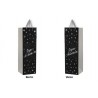 1 Sacchetto regalo per bottiglia "Joyeux Anniversaire"( buon compleanno) nero-argento