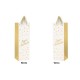 1 Sac cadeau pour bouteille "Joyeux Anniversaire" Blanc- Or
