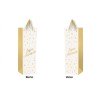 1 Sac cadeau pour bouteille "Joyeux Anniversaire"  Blanc- Or