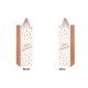 1 Sac cadeau pour bouteille "Joyeux Anniversaire" Blanc- Rose Gold